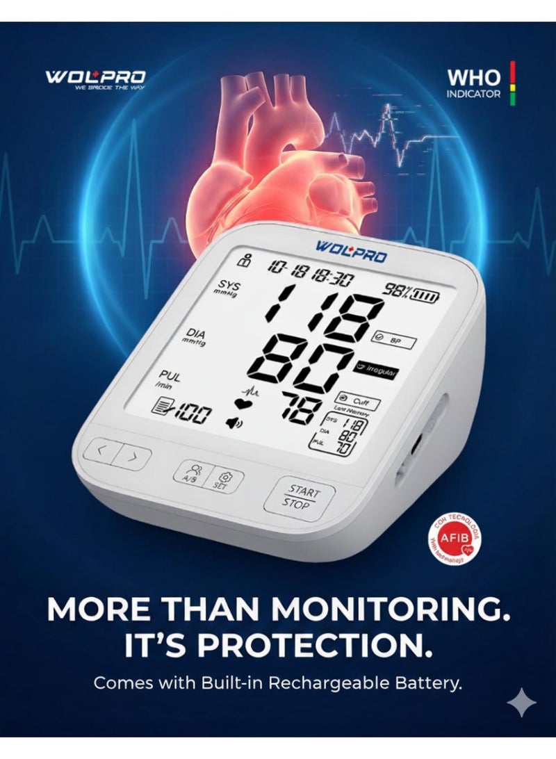 WOLAID Wolpro Upper Arm Blood Pressure Monitor - Image 2