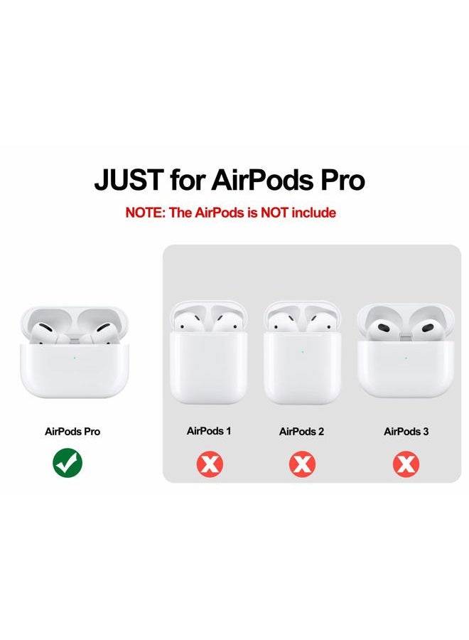 V-MORO Airpods Pro Case, Premium Leather Airpod Pro Case for Airpods Pro [Front LED Visible] Protective Airpod Pro Case Cover Black - Image 3