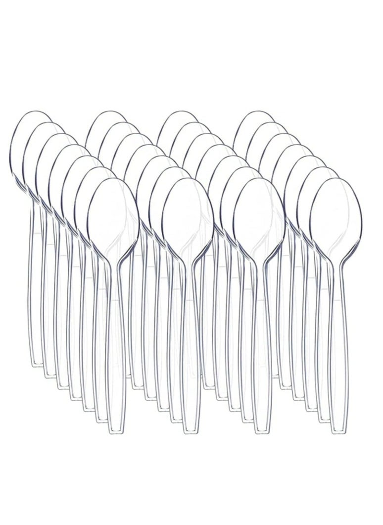 Generic 50 pieces of disposable plastic spoons 
