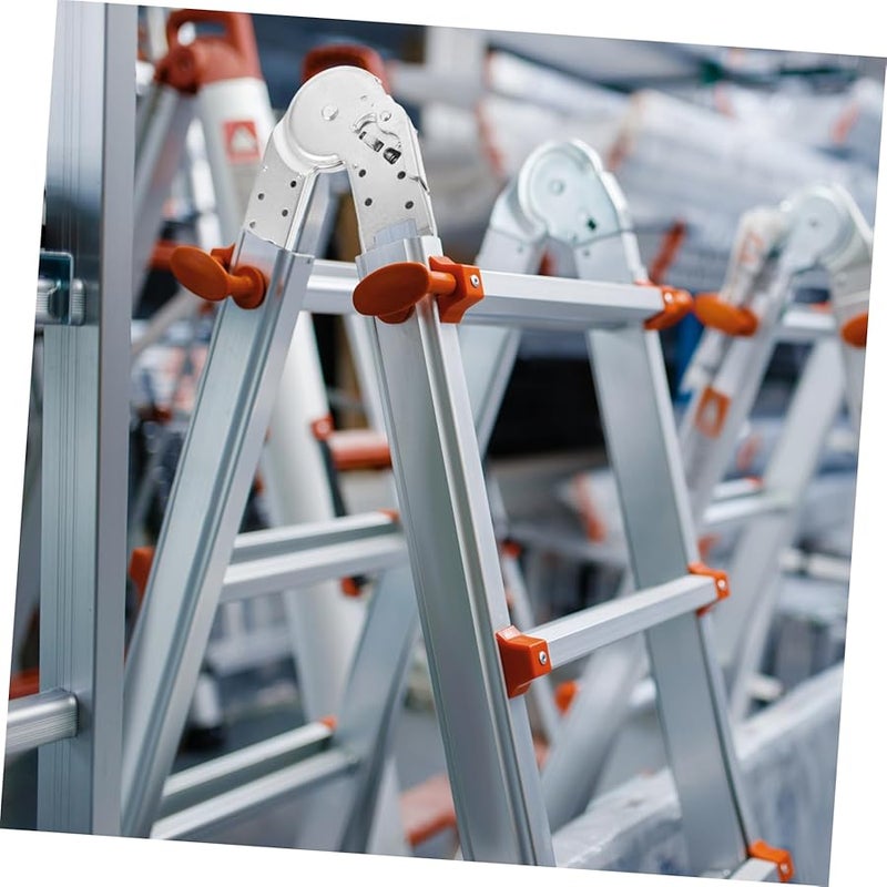 Folding Ladder Hinge Parts with Step Rung Lock Heavy Duty Steel Hardware - Image 3