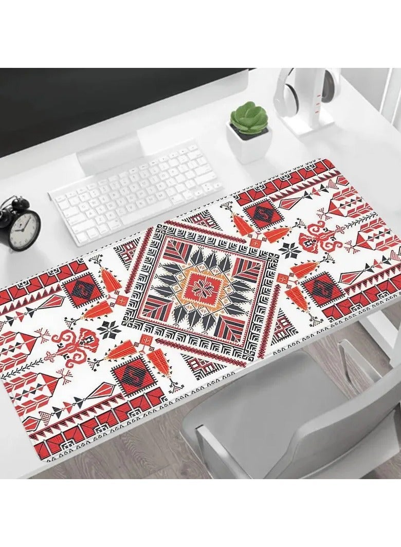 ترو مارت لوحة ماوس كبيرة للمكتب، لوحة ماوس للألعاب مقاومة للماء، 800 × 300 × 3 مم، 31.5 × 11.8 × 0.157 بوصة، لوحة ماوس للألعاب، حصيرة مكتب XXL، حصيرة مكتب غير قابلة للانزلاق، لوحة ماوس للألعاب XL، حصيرة مكتب مطاطية سميكة، مناسبة للألعاب والمكتب والاستخدام المنزلي - Image 4