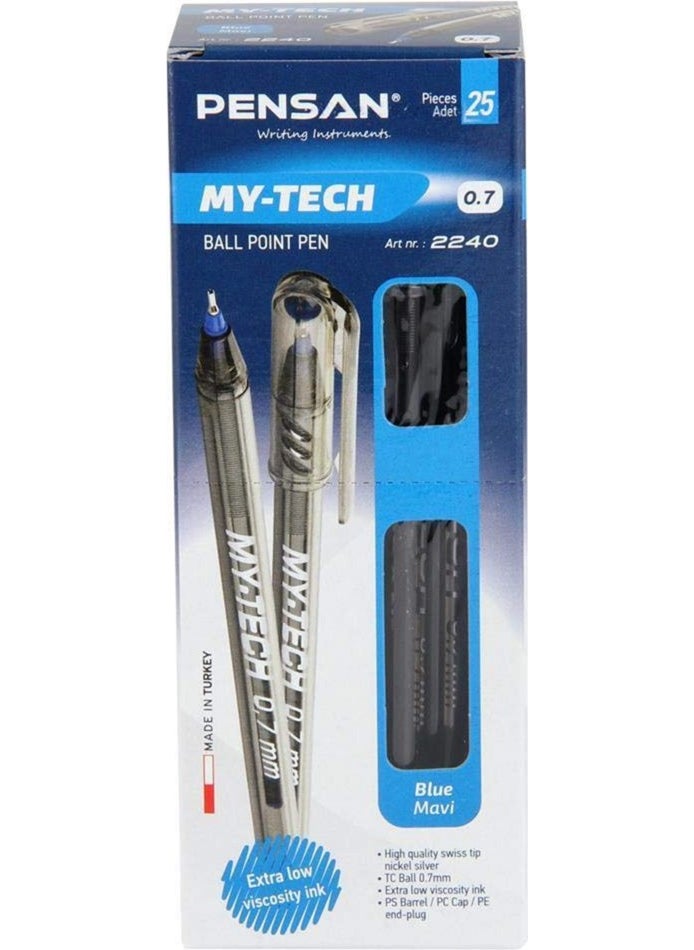 My-Tech 0.7 Pen - Pack of 25 Blue - pzsku/ZE1FCC2E00FE731244E0EZ/45/_/1727880991/ae0f544a-15a4-4689-9342-c32dc45621fc