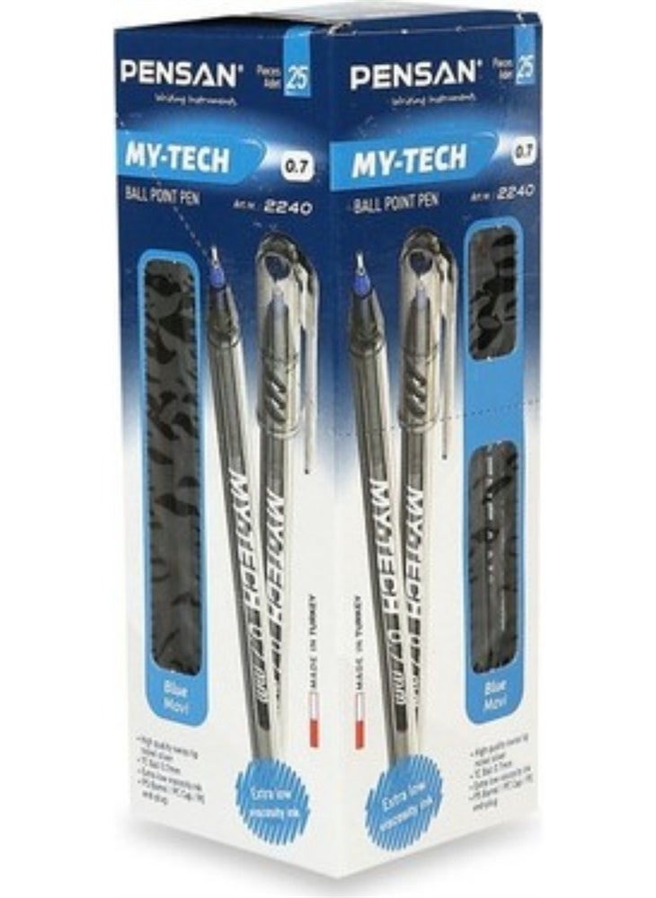 My-Tech 0.7 Pen - Pack of 25 Blue - pzsku/ZE1FCC2E00FE731244E0EZ/45/_/1727880993/6c35f493-c105-4dab-b00d-ebb844a988d3