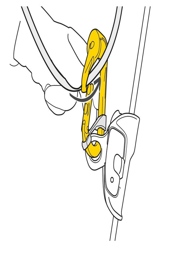 بيتزل حلقة تسلق بكرة Petzl P74 مع فتحة جانبية - Image 2
