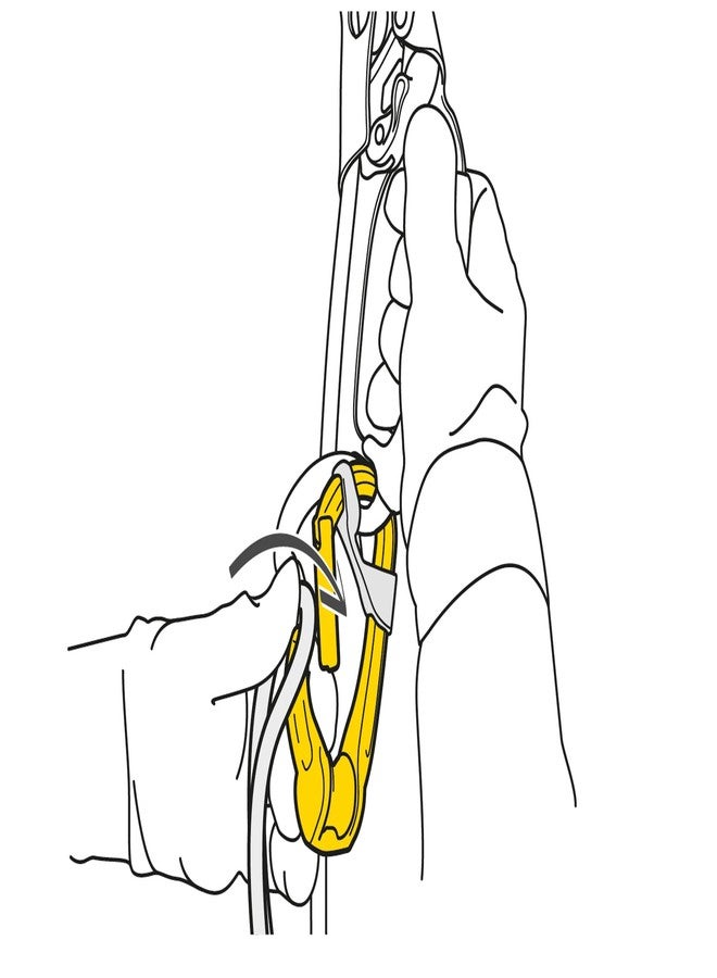 بيتزل حلقة تسلق بكرة Petzl P74 مع فتحة جانبية - Image 3