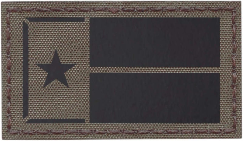 Tactical Freaky Infrared IR Texas Lone Star Flag 3.5x2 IFF Tactical Morale Fastener Patch (Ranger Green) - Image 1