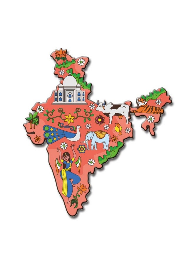 Yey Fridge Magnets Set for Home, Cafe, Kitchen & Office Decoration (Indian Illustration Set of 3) - Image 3