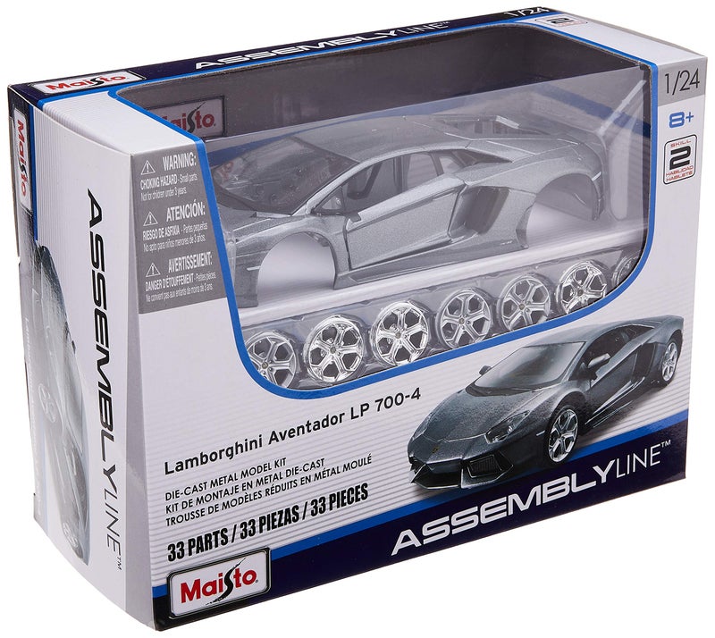 Tobar Maisto 1:24 Scale Assembly Line Lamborghini Aventador LP 700-4 Diecast Model Kit (Colors May Vary) - Image 2