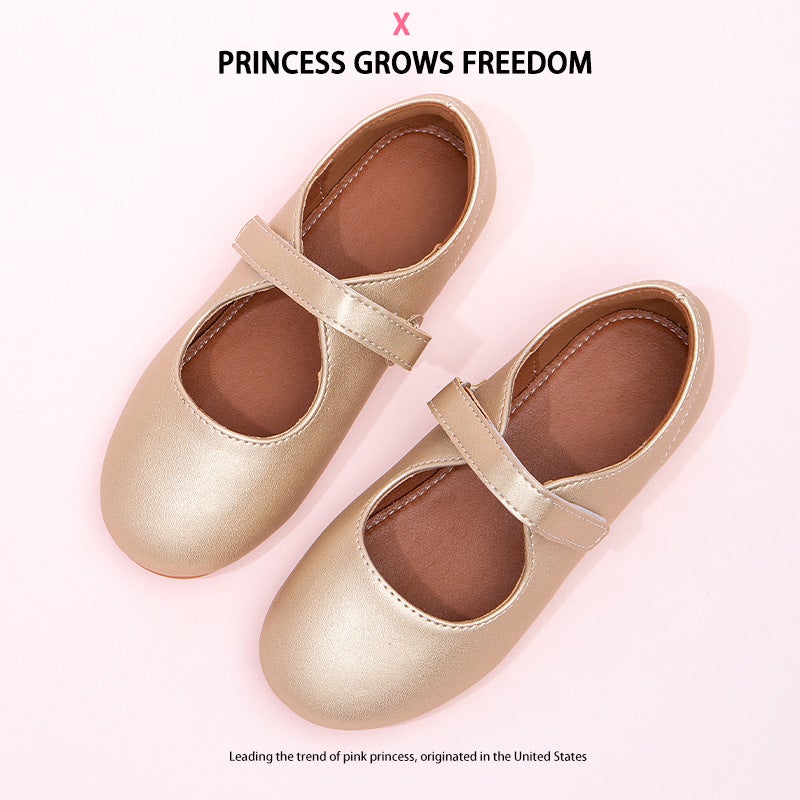 Girls Mary Jane Shoes 2025 Autumn New Round Toe Cute Little Leather Shoes Baby Spring and Autumn Soft Sole Shoes Princess Shoes Trendy - Image 3