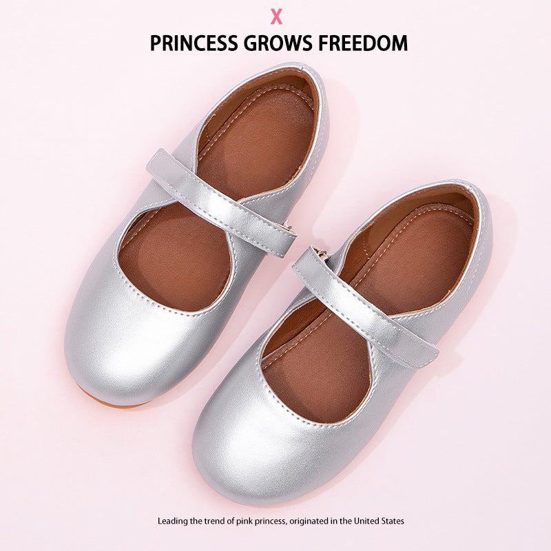 Girls Mary Jane Shoes 2025 Autumn New Round Toe Cute Little Leather Shoes Baby Spring and Autumn Soft Sole Shoes Princess Shoes Trendy - Image 4