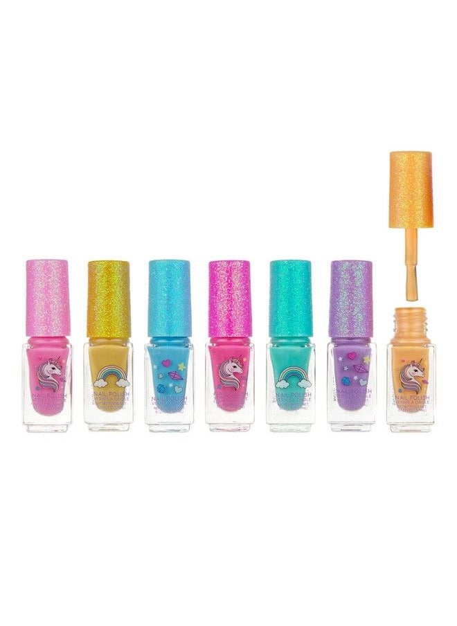 Expressions 7Pk Unicorn Shimmer Girls Nail Polish Set Nail Polish Set For Girls & Teens Safe And Nontoxic Nail Polish Kit For Kids Birthday Gift Kids Nail Polish Set For Girls Ages 5+  - Image 3