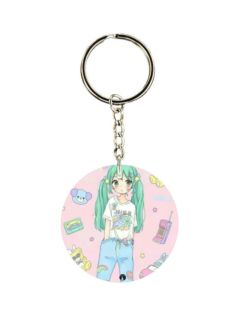 Cartoon Printed Keychain