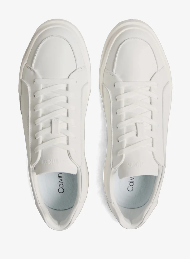CALVIN KLEIN Triple Bright White CK Avenue - Leather Logo Trainers for Men | Best Price UAE