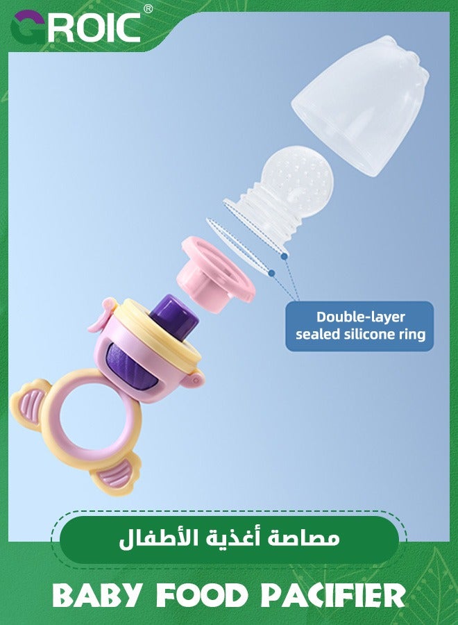 GROIC Baby Food Feeder/Fruit Feeder Pacifier Nibbler, BPA Free Infant Teether, Teething Toy with Storage Box,Infant Teething Toy Teether - Image 3