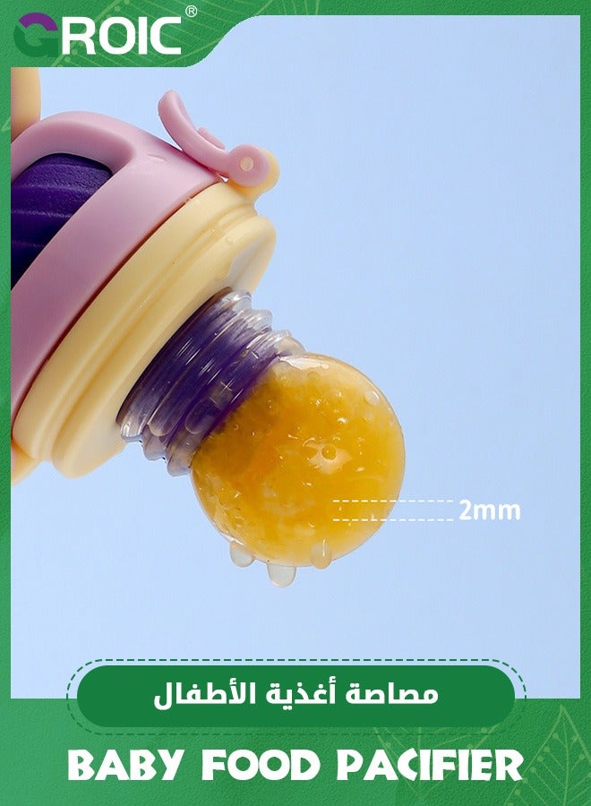 GROIC Baby Food Feeder/Fruit Feeder Pacifier Nibbler, BPA Free Infant Teether, Teething Toy with Storage Box,Infant Teething Toy Teether - Image 5
