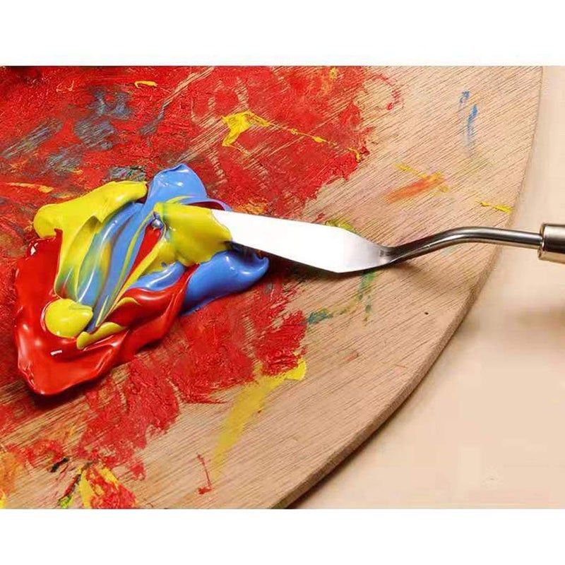 Artnery Artnery 15 Pcs Paint Brush Set Includes Canvas Bag with 1 Palette Knife and 1 Sponge for Acrylic, Watercolor Brush Drawing Painting Art  - Image 5