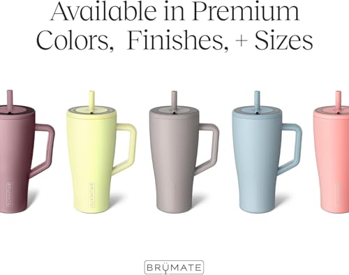 BrÃ¼Mate BrüMate Era 30 oz Tumbler with Handle and Straw | 100% Leakproof Insulated Water Bottle Tumbler with Lid and Flexible SoftSip Straw | Made of Stainless Steel | Cup Holder Friendly | 30oz (Lavender) - Image 4