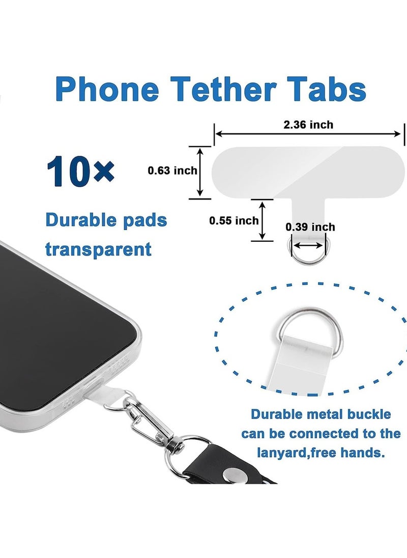 Generic 5 Pcs Phone Universal Phone Lanyard Patch Without Adhesive Heavy Duty Multifunctional Phone Lanyard Patch Pad For IPhone Most Smartphones  - Image 2