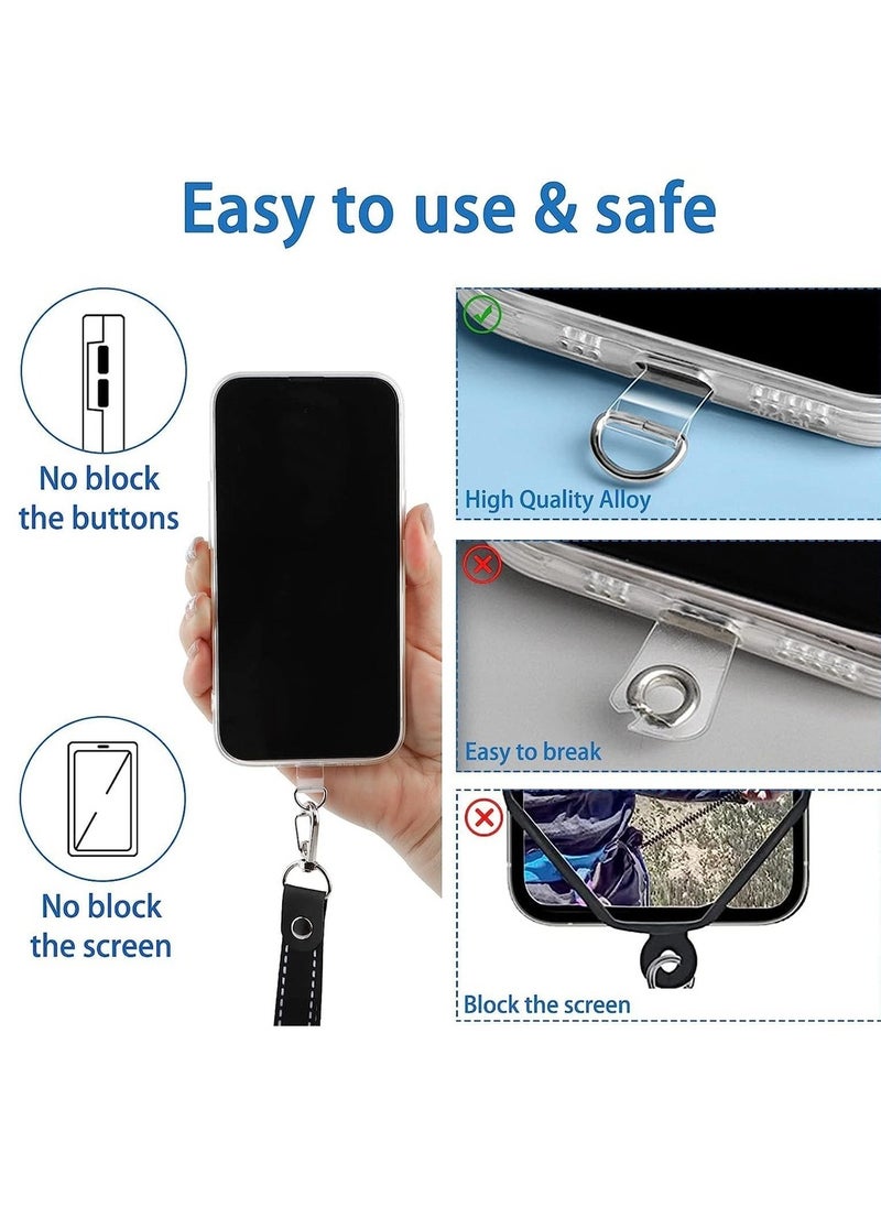 Generic 5 Pcs Phone Universal Phone Lanyard Patch Without Adhesive Heavy Duty Multifunctional Phone Lanyard Patch Pad For IPhone Most Smartphones  - Image 5