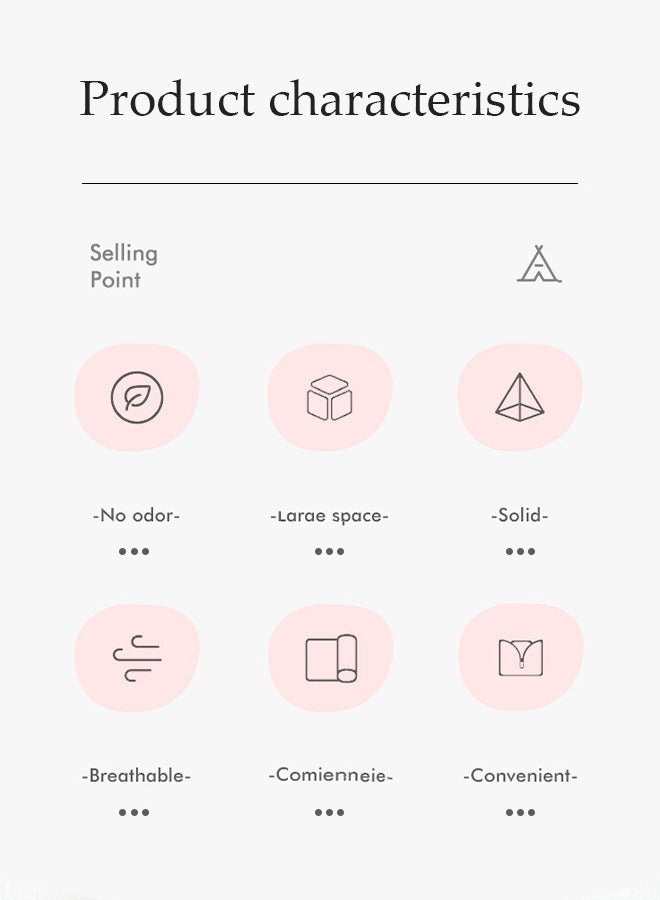 DUNISO خيمة لعب للأطفال، خيام ألعاب، خيام قلاع الأميرات، بيوت لعب للأطفال، خيام محمولة داخلية وخارجية، سهلة التركيب، مناسبة للأطفال من عمر 1 إلى 12، 1.2 * 1 * 1.3م - Image 3