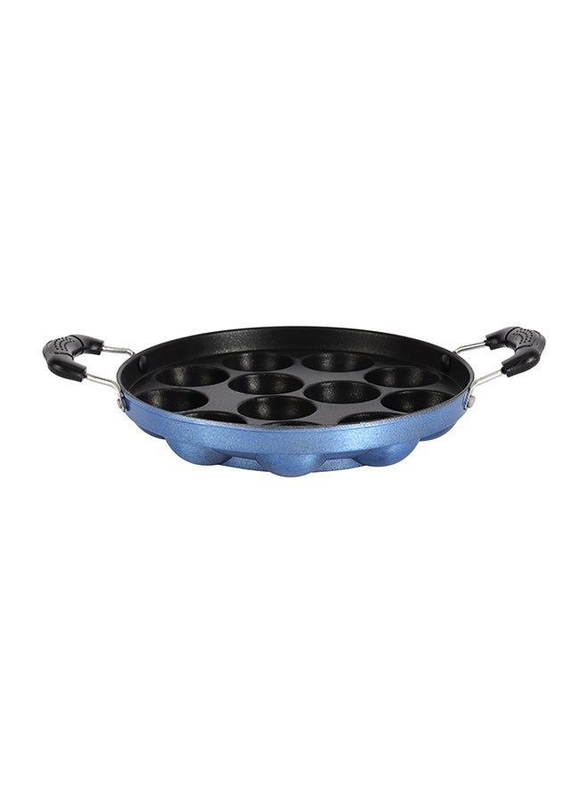 Royalford 12 Pits Non-Stick 21 Cm Paniyarakkal, 3 Layer Coating, Premium Quality, Die Cast Aluminium Boday, Strong Heat-Resistant Handles, Durable Non-Stick Coating, Multi Color, Assorted Color, 31 X 21 X 4 Cm Multi Color 21cm - Image 1