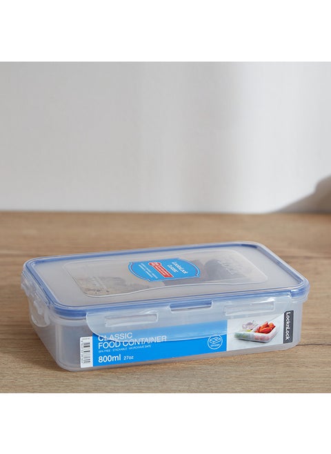 Rectangular Food Container with Divider 800 ml