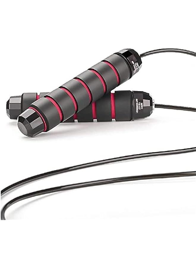 FYLX Skipping Rope TangleFree with Ball Bearings Rapid Speed Jump Rope Cable and 6aEUR 157; Memory Foam Handles Ideal for Aerobic Exercise Like Speed TrainingEndurance Training and Fitness Gym - Image 1