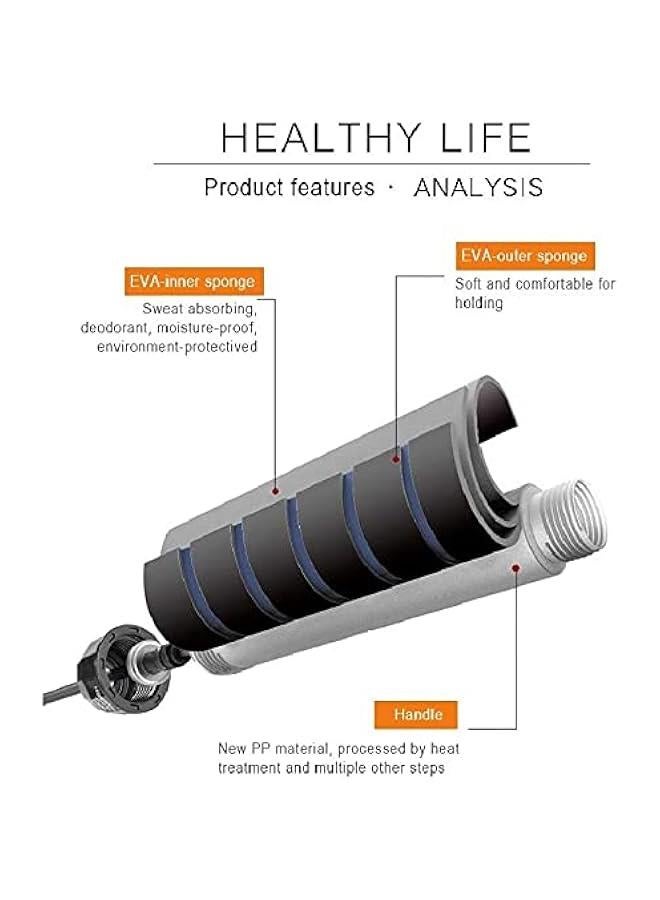 FYLX Skipping Rope TangleFree with Ball Bearings Rapid Speed Jump Rope Cable and 6aEUR 157; Memory Foam Handles Ideal for Aerobic Exercise Like Speed TrainingEndurance Training and Fitness Gym - Image 2