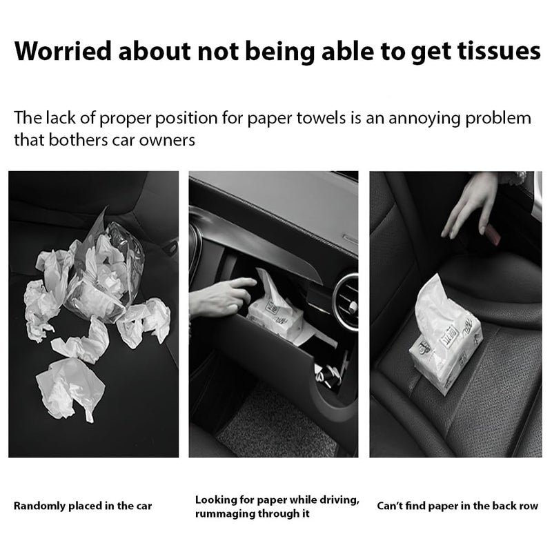 MULZI Stylish Velvet Car Tissue Box Holder for Car Animal Faces Cute Cartoon Multifunctional Portable Car Tissue Paper Holder for Car Interior Decoration Accessories (Monkey) - Image 3