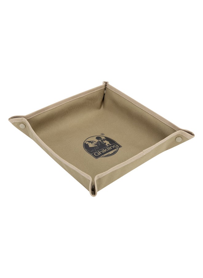 AL SANIDI Foldable serving tray, Kaki, Size 36*36*8 Cm  - Image 1