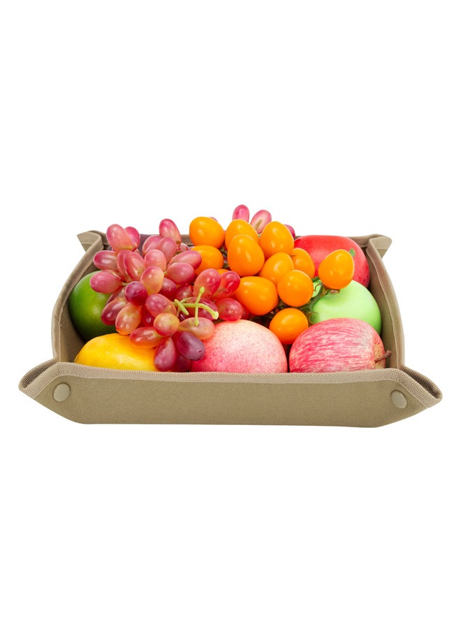 AL SANIDI Foldable serving tray, Kaki, Size 36*36*8 Cm  - Image 2