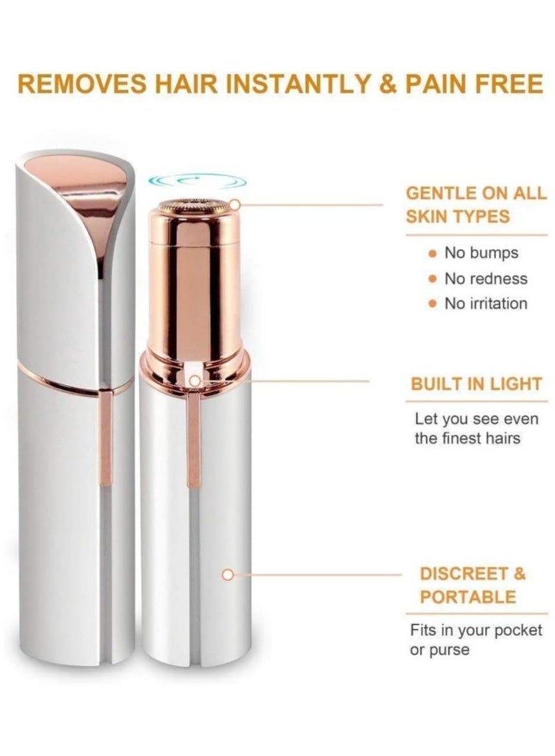 ELTRAZONE Electric Facial Hair Remover, Women’s Portable Facial Hair Trimmer, Best Painless Flawless Hair Remover for Women Bikini Area, Peach Fuzz - Image 2