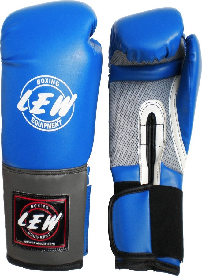 LEW Pro Faux Leather Training/Fight Boxing Gloves with a Pair of Hand Wraps - Image 1
