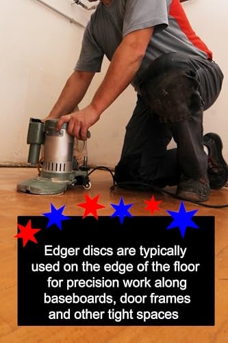 Sungold Abrasives 87503 Plain Backed Edger Sanding Discs for Floor Sanders 40 Grit Heavyweight Silicon Carbide Paper with 7 x 78 Center Hole 50 Pack - Image 3