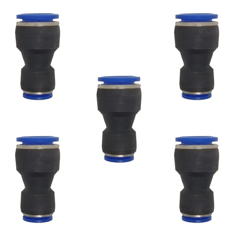 ROZESAZZ zjxed 16mm OD x 10mm OD Pneumatic quick Connector Push to Connect fittings Straight reducer Union/Coupler (Pack of 5) - Image 1