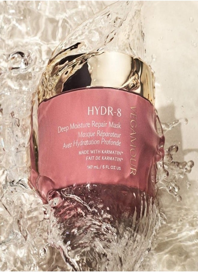 VEGAMOUR - VEGAMOUR HYDR-8 Deep Moisture Repair Mask for Dry, Damaged Hair, 147ml (5 oz) – Intensive Hydration and Repair Treatment with Plant-Based Ingredients - Image 1
