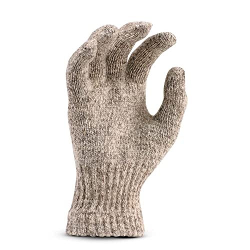 FOX RIVER FoxRiver Fox River Men's Mid Weight Ragg Glove, Brown Tweed, Large - Image 1