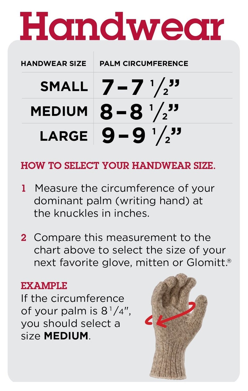 FOX RIVER FoxRiver Fox River Men's Mid Weight Ragg Glove, Brown Tweed, Large - Image 5