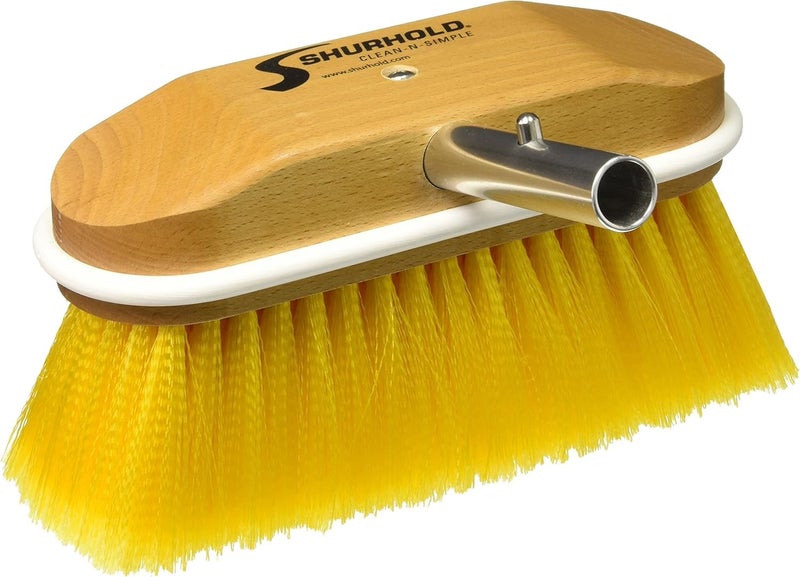 Shurhold 308 8" Window and Hull Brush with Soft Yellow Polystyrene Bristles