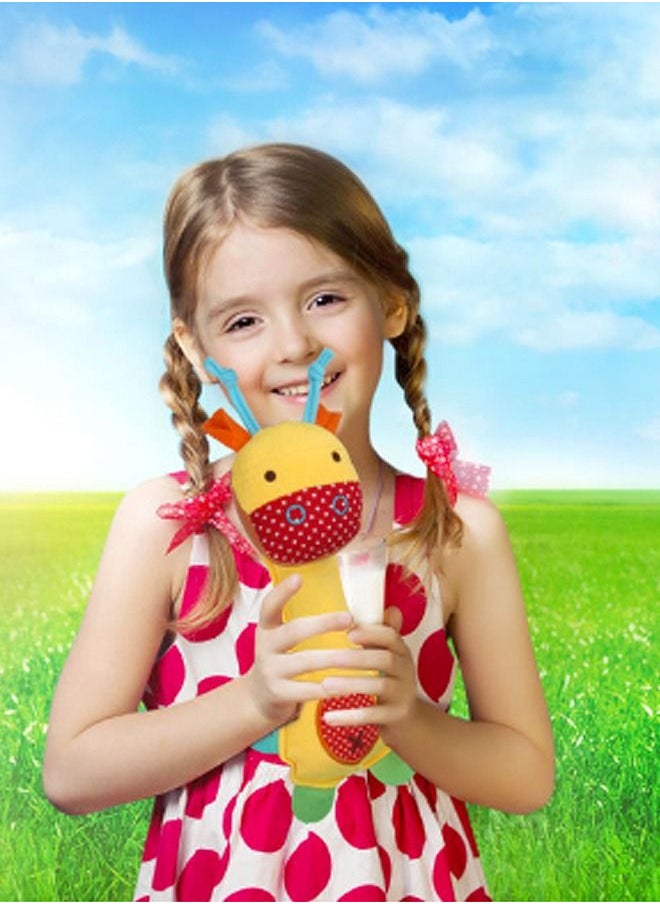 bbsky - Baby Soft Plush Rattle Squeaky Toy - Image 1
