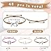 Sureio 48 Pcs Horse Bracelet Gifts Bulk Rope Braided Bracelet Gifts Goodie Party Favors Western Cowgirl Cowboy Wedding Bridal Shower Bracelets for WomenHorseElegant48 Pcs - Image 4