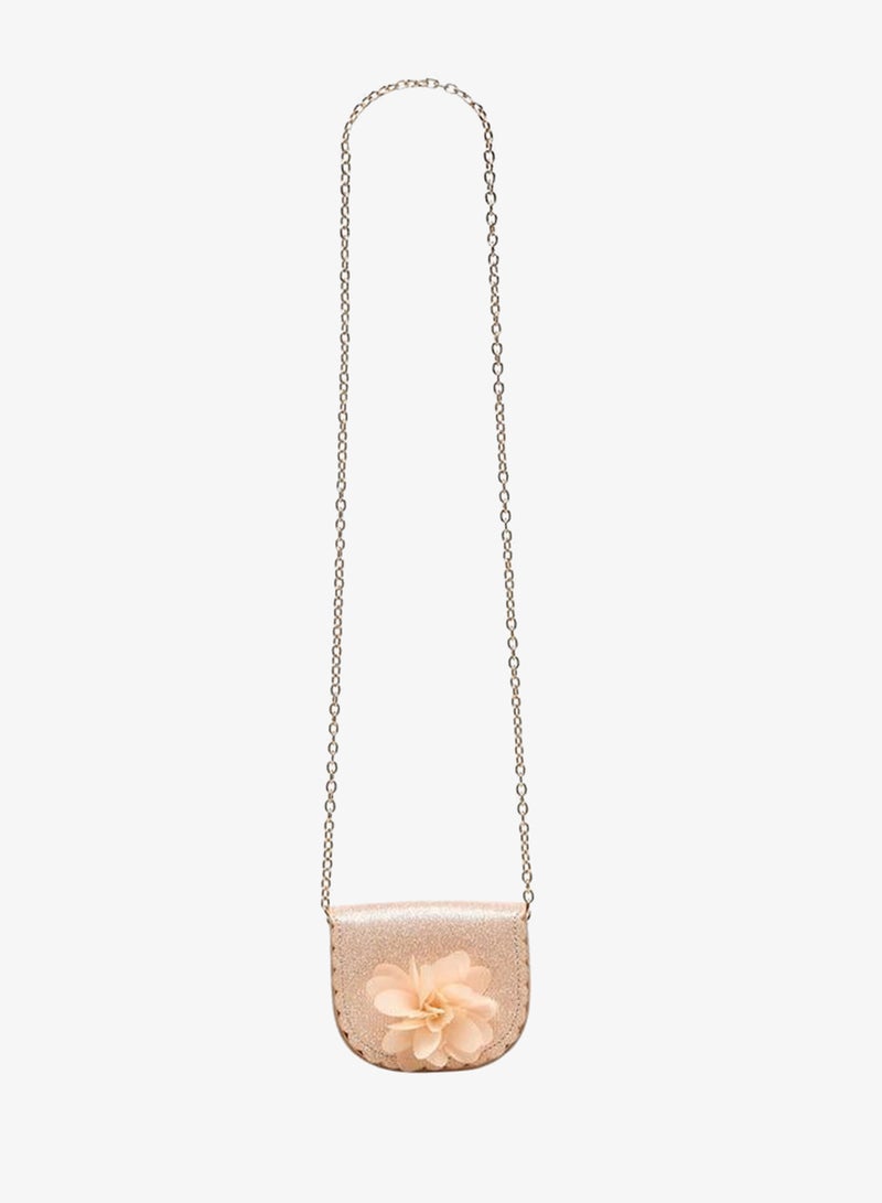 Flora Bella By Shoexpress Floral Applique Crossbody Bag with Chain Strap - Image 3