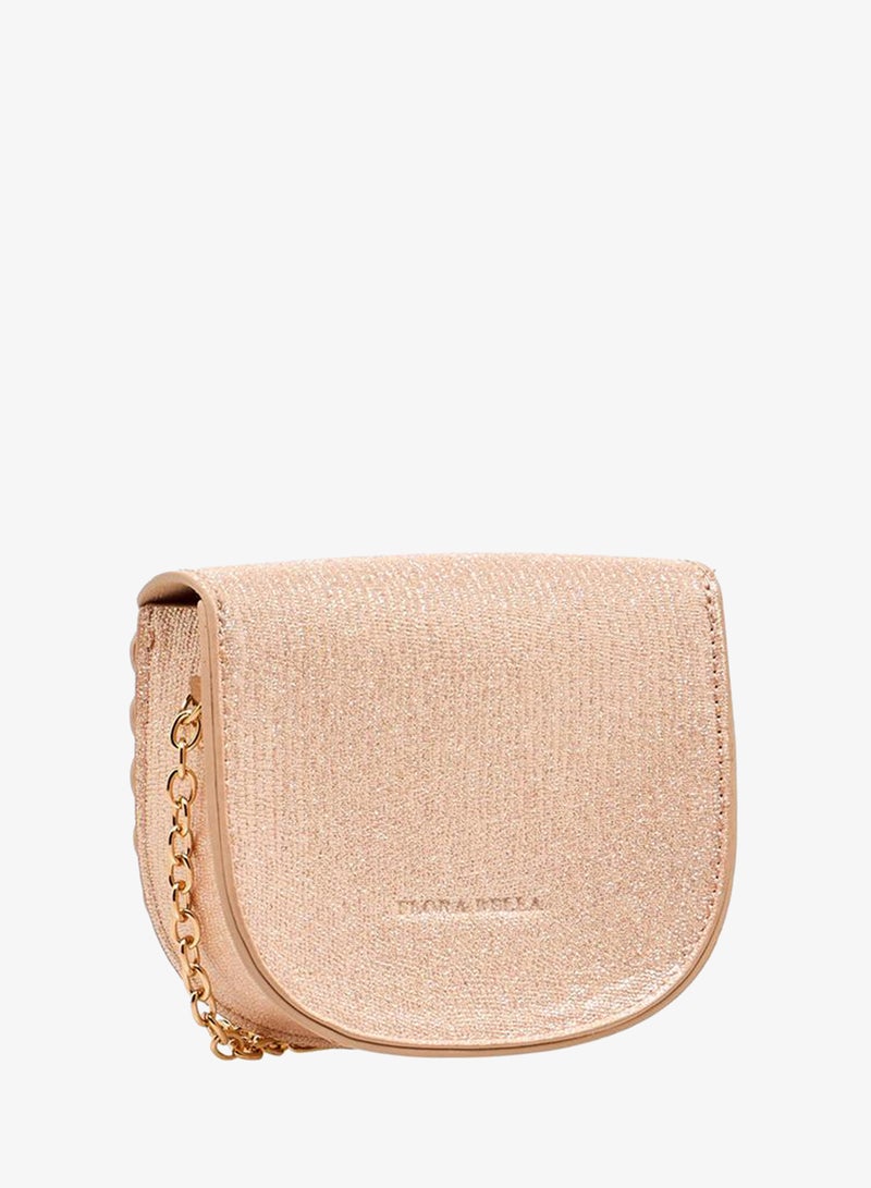 Flora Bella By Shoexpress Floral Applique Crossbody Bag with Chain Strap - Image 4