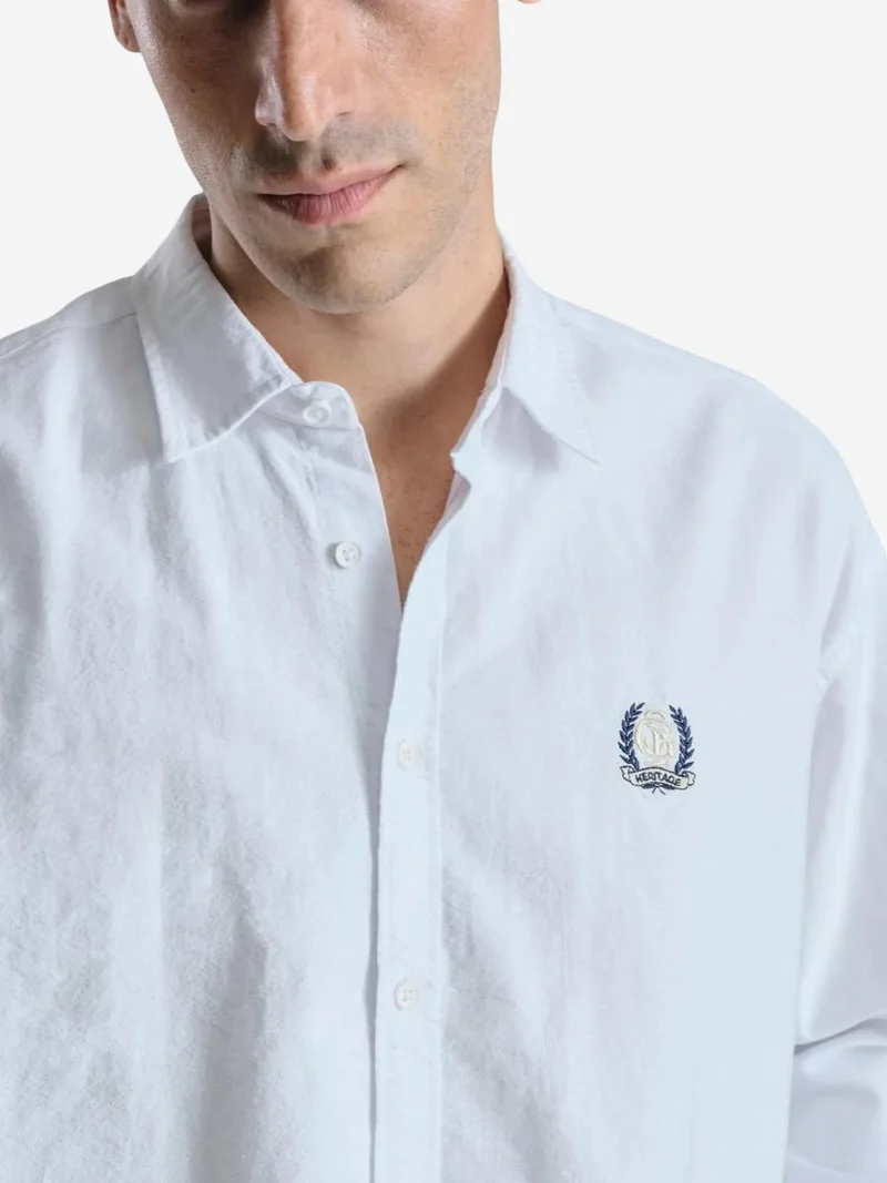 جيستو GIESTO Embroidered Long Sleeve Button-Up Shirt