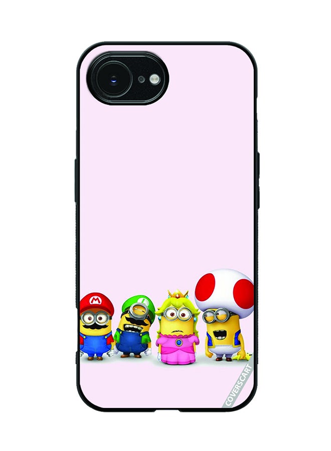 COVERSCART Protective Case Cover For Apple iPhone 16e Minions And Mario Design Multicolour