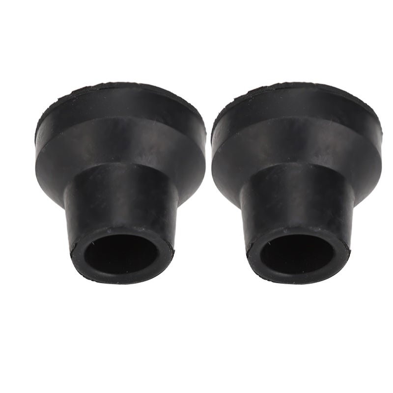 10Pcs Cane Tips Rubber Skid Resistance Wearproof Walking Crutch Tips for Standard and Folding Walking Sticks 12mm/0.47in - Image 1