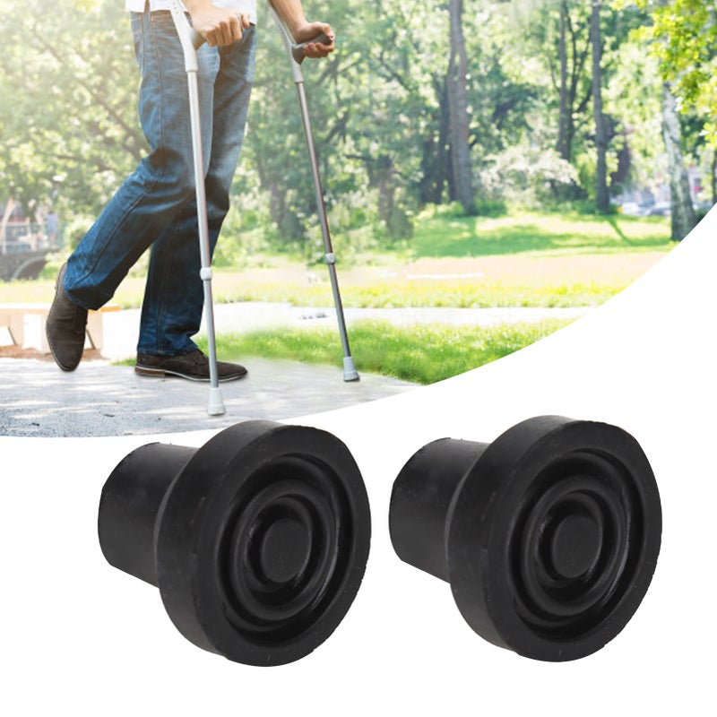 10Pcs Cane Tips Rubber Skid Resistance Wearproof Walking Crutch Tips for Standard and Folding Walking Sticks 12mm/0.47in - Image 5