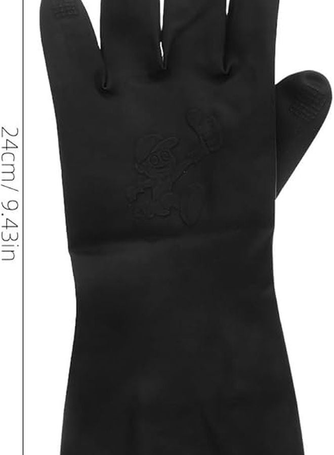 6 Pairs Black Latex Hair Coloring Gloves For Salon Dyeing Bbq Cooking And Cleaning - Image 3