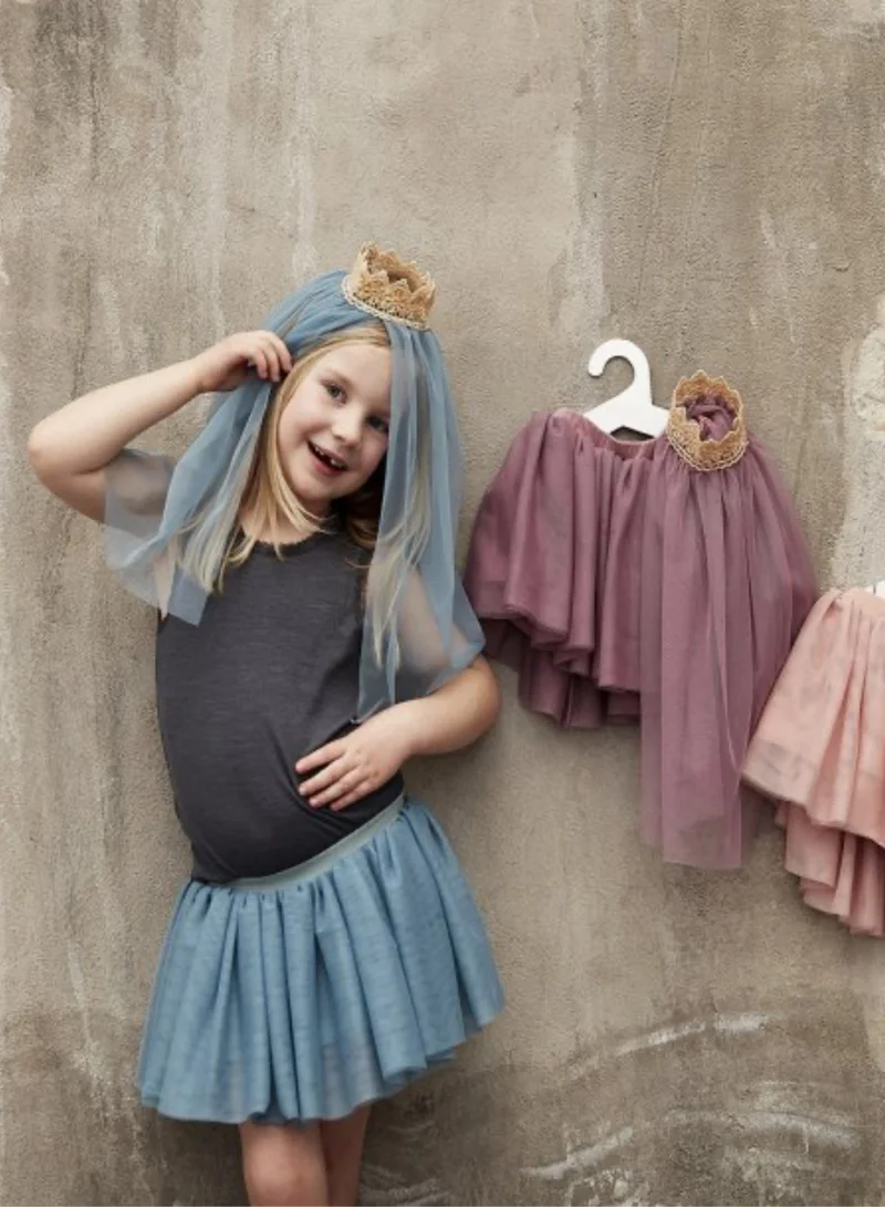 by ASTRUP Tulle Skirt w/ Veil - Plum