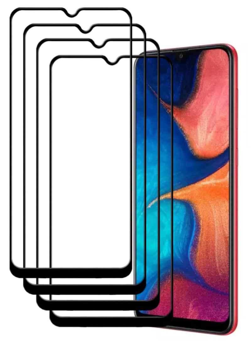 ACLIX 4 Pieces Antistatic ESD Dustproof Premium Quality High Definition Tempered Glass Screen Protector Designed For Samsung Galaxy A20 - Image 1